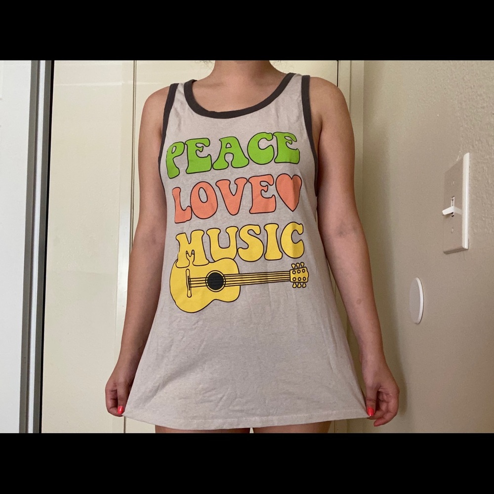Peace Love Music Tank Top